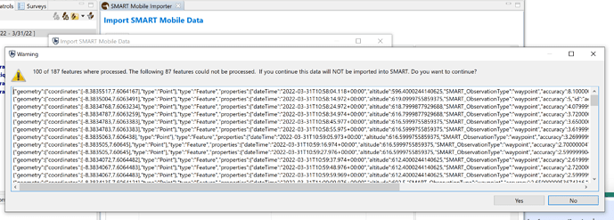 SmartImporter_process errors