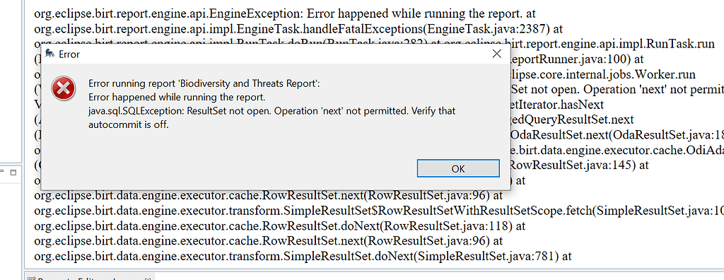 Error in Running in the Report - SMART Community Forum - SMART ...